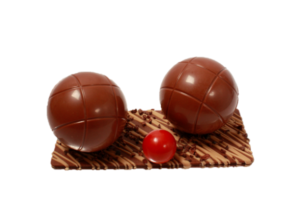 BOULES DE PETANQUE chocolat au lait 40% côte d'ivoire
