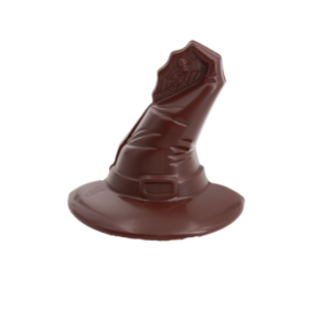 CHAPEAU SORCIERE fourré praliné enrobé chocolat noir 70% (Madagascar)
