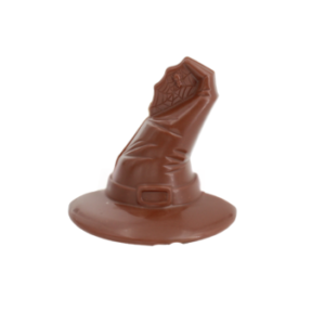 CHAPEAU SORCIERE fourré praliné enrobé chocolat lait 40% (Côte d'Ivoire)