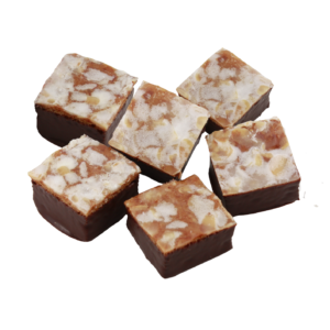 Leckerli enrobé de chocolat noir (70% Madagascar ) par 6