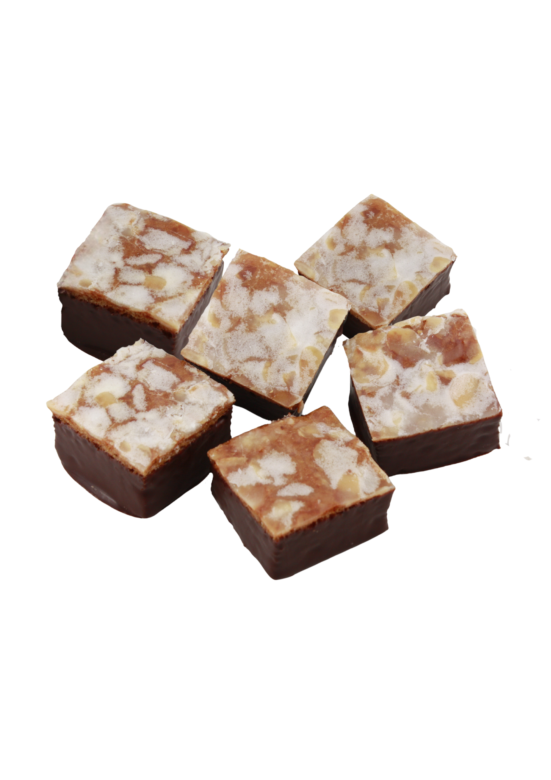 Leckerli enrobé de chocolat noir (70% Madagascar ) par 6