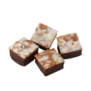 Leckerli enrobé de chocolat noir (70% Madagascar ) par 4