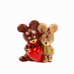 couple de souris chocolat noir 70% Madagascar
