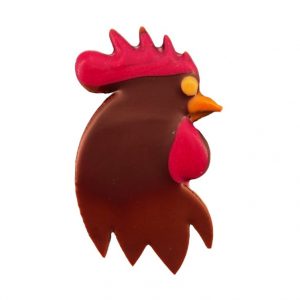 coq fourré praliné enrobé chocolat lait 40% Côte d'Ivoire