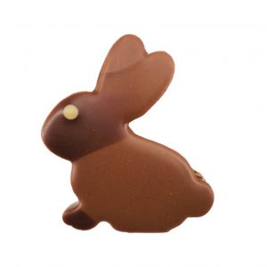 Lapin assis fourré praliné enrobé chocolat au lait 40% Côte d'Ivoire