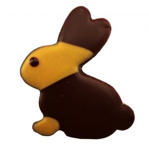 Lapin assis fourré praliné 70% Madagascar