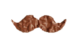 Moustache façon rocher enrobée de chocolat au lait 40% Côte d'ivoire
