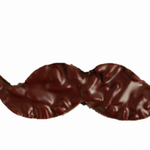 Moustache façon rocher enrobé de chocolat noir 70% Madagascar