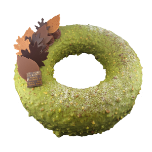 COURONNE d' AUTOMNE  PISTACHE - GRIOTTE