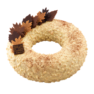 COURONNE D'AUTOMNE AMANDE-FRAMBOISE