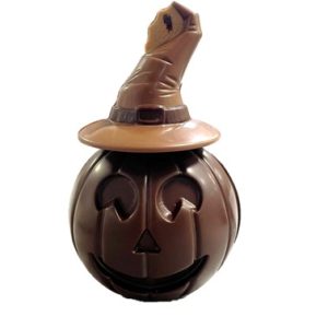 Citrouille chocolat noir 70% Madagascar + chapeau chocolat au lait 40% Côte d'ivoire