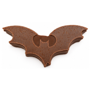 chauve-souris fourrée praliné enrobée de chocolat lait 40% Côte d'Ivoire